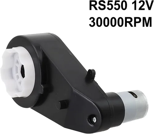 Miniatura 5 de Motor eléctrico de caja de cambios para automóviles de niños, repuesto de motor de engranaje de CC de alto par de 12 V compatible con modelos RS390