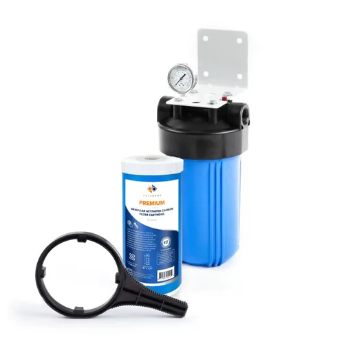 Miniatura 60 de Aquaboon 10x4.5 Carcasa para filtro de agua para toda la casa Filtro de agua certificado NSF para sistema de filtración con medidor y liberación