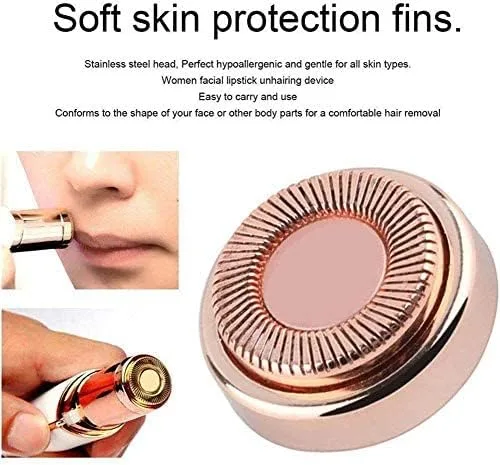 Miniatura 3 de Cabezales de repuesto para removedor de vello facial para mujeres, cuchillas de depilación sin dolor, tacto perfecto y acabado suave, con cepillo