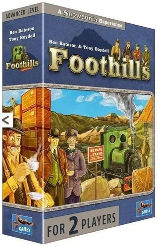 Juego de mesa Foothills | Juego de mesa de estrategia | Juego de construcción ferroviaria | Juego de mesa familiar para adultos y niños | A partir