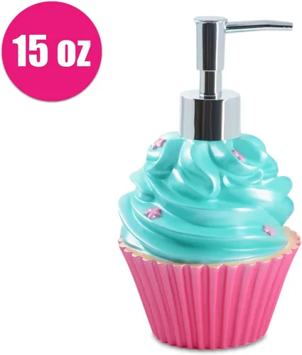 Miniatura 2 de Juego de accesorios de baño organizador completo con dispensador de loción/jabón de batido, taza de baño de tubo de huevo/vaso, jabonera de dona