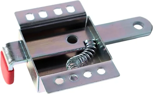 Miniatura 4 de Paquete de 2 cerraduras de puerta de garaje con ruedas resistentes, cerraduras interiores para puertas de garaje, cerradura de puerta de garaje
