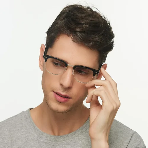 Miniatura 7 de GUDVUE Lentes de luz azul, para computadora/juegos/TV/teléfonos para mujeres/hombres, antirreflejos/UV400/fatiga ocular, negro/dorado