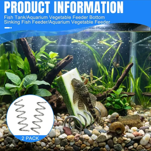 Miniatura 2 de Comedero de vegetales para pecera, acuario, para acuario, vegetariano, soporte para alimentos frescos para peces, cíclidos de Malawi, pez pleco