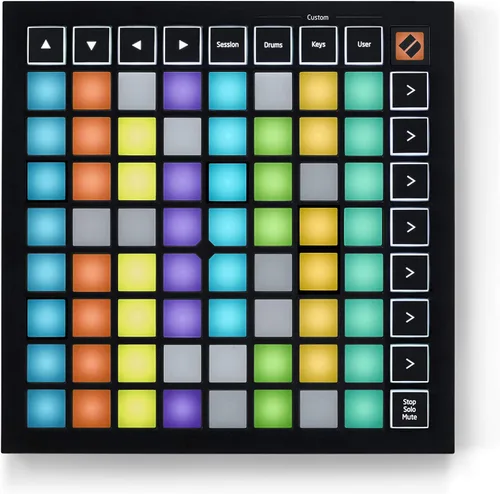 Novation Launchpad Mini [MK3] - Controlador portátil MIDI de 64 almohadillas, controlador de rejilla USB para actuaciones Ableton Live y Logic Pro