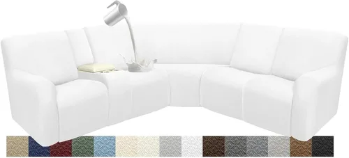 Miniatura 115 de Fundas impermeables de sofá reclinable modular para sofás reclinables, lavable en forma de L, para perros, fundas elásticas para sofá reclinable