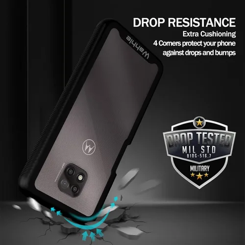 Miniatura 2 de Funda compatible con Moto G Power 2021, protector de pantalla integrado de cuerpo completo, a prueba de golpes, ajuste delgado, parachoques, funda