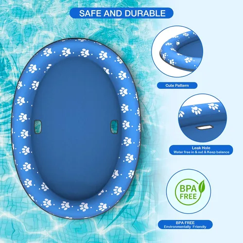 Miniatura 2 de Pet Soft Balsa flotante para perros – Flotador inflable de natación para perros para el verano (patas)
