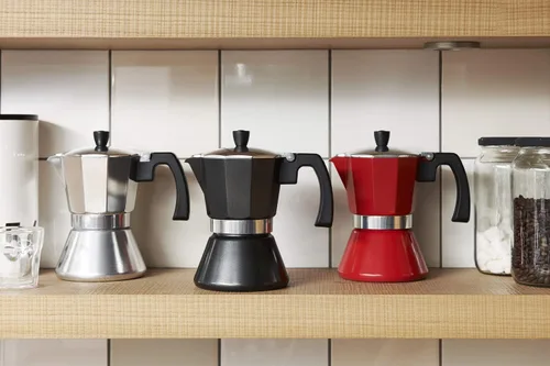 Miniatura 5 de Leopold Cafetera Espresso 6 tazas Tivoli-roja (Induccion)