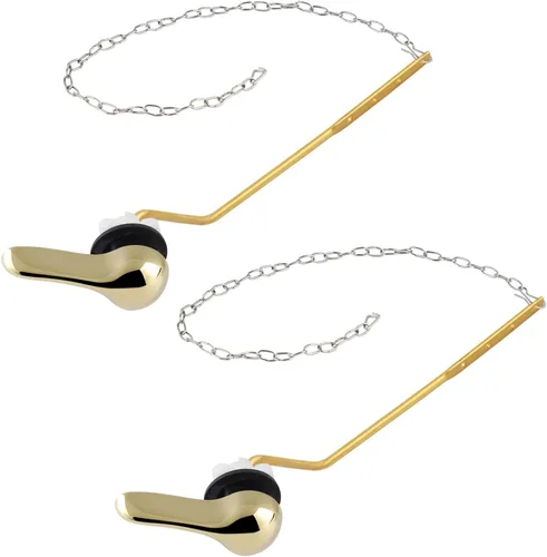 Miniatura 17 de iFealClear Juego de 2 piezas de repuesto de mango de inodoro de metal, universal para tanque de inodoro de montaje frontal, palanca de viaje