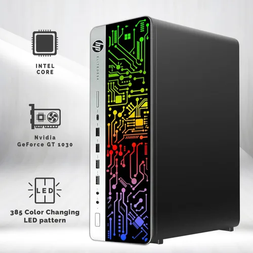 Miniatura 2 de TechMagnet Computadora HP G3 RGB Intel i5-6ª generación, gráficos AMD RX 550, 32 GB de RAM, SSD de 512 GB, MTG nuevo monitor dual curvado de 24