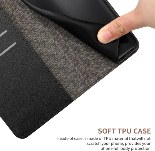 Miniatura 3 de Funda compatible con smartphone Aquos Wish1, compatible con teléfono inteligente Aquos Wish2 5G Kickstand Flip Card Slots PU Leather Phone Cover