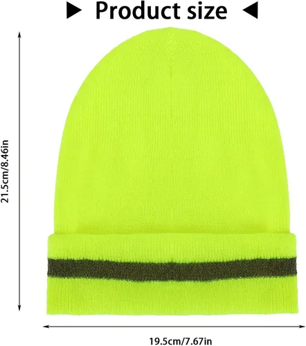 Miniatura 5 de Geyoga - Gorro de punto reflectante (2 unidades)
