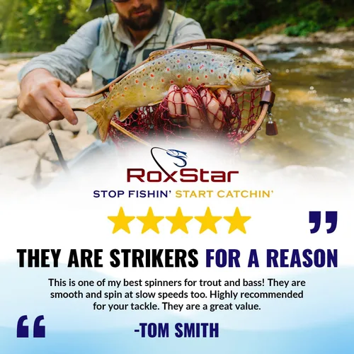 Miniatura 7 de RoxStar Fly Strikers Proven Nationwide to Out-Fish Any Spinner Hand-Tied in The USA Most Versatile Fishing Spinner Ever! Trout, Bass, Steelhead