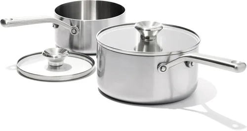 Miniatura 9 de OXO Mira Sartén Saltear Tri-Ply de Acero Inoxidable, 3.25QT Cocina Jumbo con Tapa, Inducción, Multi Revestido, Apta para Lavavajillas y Utensilios