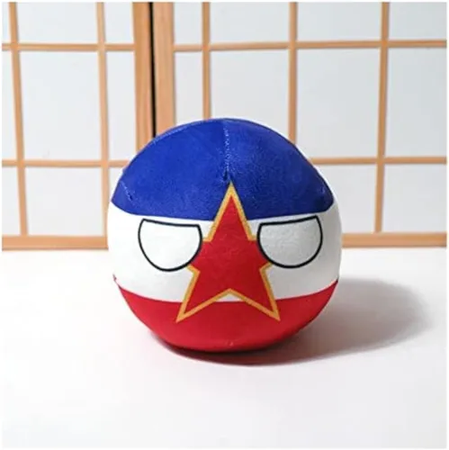 Miniatura 56 de Polandball Countryballs Muñeco de peluche Ucrania España Hungría Portugal Rumanía Grecia Austria México Polonia Ball (15,3.8 pulgadas)