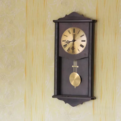 Miniatura 9 de Reloj de pared vintage, reloj de abuelo, retro, reemplazo de péndulo, conveniente pieza de péndulo, metal como pared retro vintage