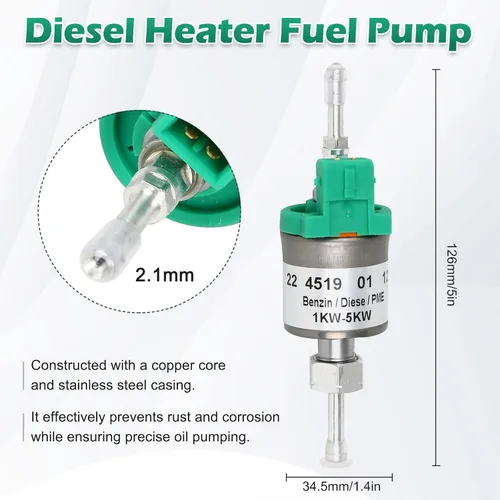Miniatura 5 de Bomba Dosificadora de Combustible de 12V, Bomba Dosificadora Diésel, Bomba de Combustible del Calentador, Bomba del Calentador de Estacionamiento