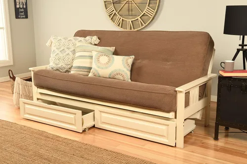 Miniatura 34 de Kodiak Furniture Monterey Marco de Futón con Acabado Butternut, Full, Solo marco