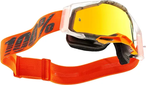 Miniatura 2 de 100% Racecraft 2 Gafas para ciclismo de montaña y motocross - Protección para los ojos para carreras de MX y MTB (Schrute - Lente roja espejo)