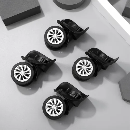 Miniatura 8 de BESPORTBLE Ruedas giratorias para equipaje, ruedas de repuesto para maleta, rueda giratoria 4 piezas