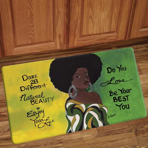 Miniatura 2 de Shades of Color Alfombrillas de interior afroamericanas, 29.5 x 17.7 pulgadas, Dare 2 Be Different (IFM122)