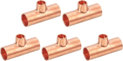 Miniatura 11 de uxcell Conector de montaje de tubería de presión de cobre de 5/8 pulgadas x 1/4 pulgadas X 5/8 pulgadas x 5/8 pulgadas para suministro de plomería