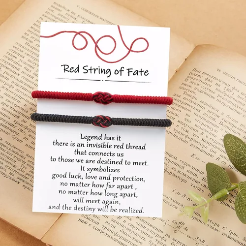 Miniatura 7 de Desimtion Regalos para mamá, papá, parejas, 100 idiomas, "I Love You", pulseras rojas del destino para novio y novia