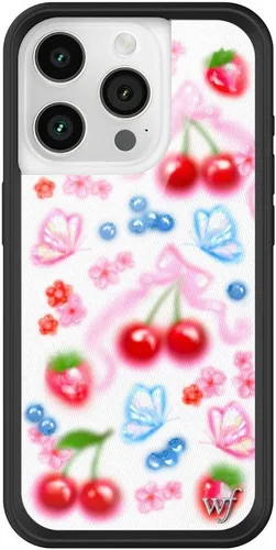Miniatura 25 de Wildflower - Fundas compatibles con Apple iPhone 15 Pro Protector de goma negro, certificado de prueba de caída de 4 pies, propiedad de mujeres