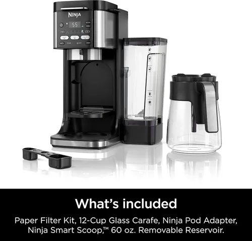 Miniatura 18 de Ninja Cafetera de goteo Máquina de café DualBrew Pro caliente y helada Uso con cápsulas de café K-Cup 3 estilos de preparación