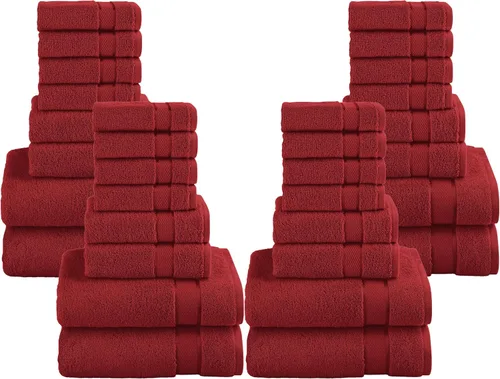 Miniatura 41 de Elegant Comfort Juego de 8 toallas de algodón de alta calidad, incluye 4 toallas pequeñas, 2 toallas de mano y 2 toallas de baño, 100% algodón