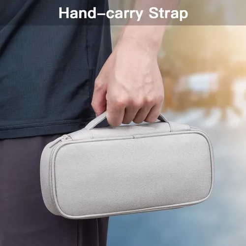 Miniatura 6 de Organizador de cables de viaje, bolsa organizadora de tecnología portátil para cable y cargador, electrónica técnica, artículos esenciales de viaje