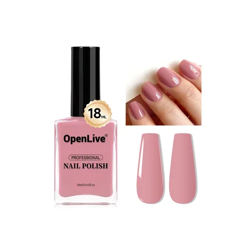 Miniatura 12 de OpenLive 18ml Esmalte de uñas desnudo de gran volumen, secado rápido, rosa claro, esmalte de uñas de secado rápido y larga duración, arte de uñas