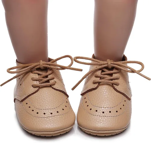 Miniatura 4 de Mocasines de cuero para bebés, niños y niñas, cómodos zapatos de vestir Oxford, zapatos de boda, zapatos para primeros pasadores, zapatos de cuna