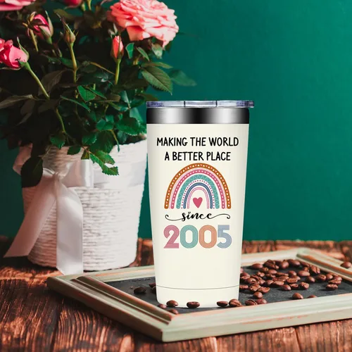 Miniatura 8 de Regalos de cumpleaños 21 para ella, decoraciones de cumpleaños 21 para mujeres, regalos de 21 años para mujeres, hija, niñas, vaso fabuloso 21 de 20