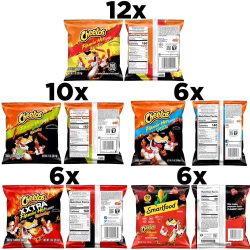 Miniatura 3 de Cheetos Bocadillos con sabor a queso, paquete variado Flamin' Hot Mix (paquete de 40)