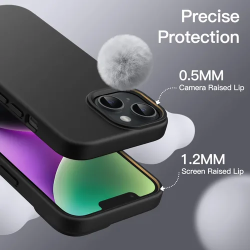 Miniatura 5 de JETech Funda de Silicona para iPhone 14 de 6.1 Pulgadas, Funda Protectora para Teléfono de Cuerpo Completo con Tacto Sedoso-Suave, Cubierta