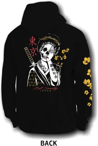 Miniatura 3 de Riot Society Sudadera con capucha estampada o bordada para hombre
