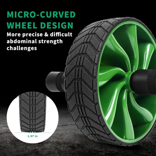 Miniatura 4 de Ab Roller Wheel - AGREJO Ab Workout Equipment for Abdominal & Core Strength Training, Home Gym Fitness Equipment, Exercise Wheel for Men Women Verde