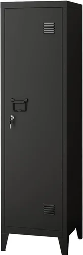 MIOCASA Armario de Metal para Oficina en Casa, Gabinetes de Almacenamiento con Puertas y Estantes, Armario de Archivo con Cerradura, Organizador,