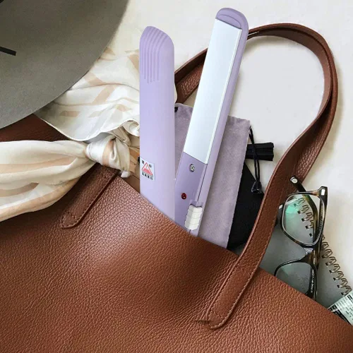 Miniatura 7 de Mini plancha de pelo 2 en 1, plancha plana, Plancha de Cabello, placa de turmalina de cerámica, rizador de calefacción de belleza, pequeño, ligero