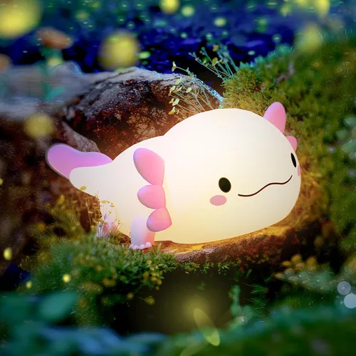 Miniatura 11 de UNEEDE Bonita luz nocturna de Capibara, novedosa luz nocturna de silicona de animales para guardería, lámpara de mesa de cabecera recargable