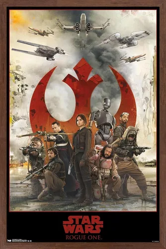Miniatura 16 de Trends International Star Wars: Rogue One - Póster de pared de montaje, 14.725 x 22.375 pulgadas, versión enmarcada de madera de granero