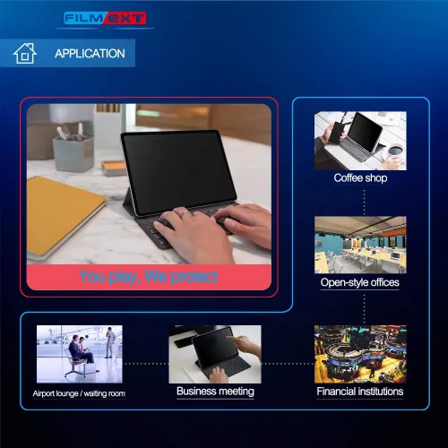 Miniatura 4 de FILMEXT Protector de pantalla de privacidad extraíble para iPad Pro de 11 pulgadas (2022/2021/2020/2018), iPad Air 5/Air 4 de 10.9 pulgadas, filtro