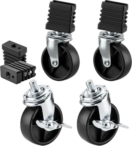Miniatura 10 de Paquete de 2 ruedas de parrilla y accesorios de repuesto para parrilla Coleman LXE Roadtrip, rueda de parrilla de 6 pulgadas para Coleman Grill