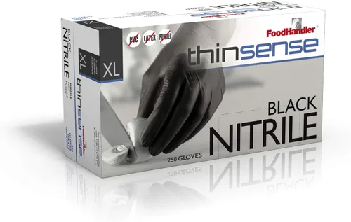 Miniatura 10 de FoodHandler 103-TS12-BLK FoodHandler thinsense nitrilo SM negro (paquete de 1000)