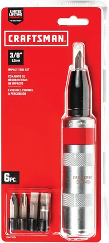 Miniatura 3 de CRAFTSMAN Destornillador de impacto manual, juego de 3/8 pulgadas (CMMT14104)