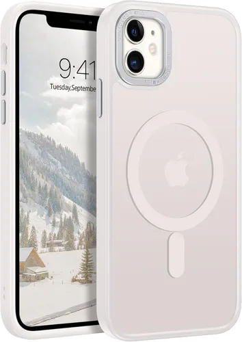 Miniatura 15 de BENTOBEN Funda para iPhone 11, Funda de teléfono para iPhone 11 Funda Magnética [Compatible con Mag Safe] Translúcida Mate Delgada Resistente a Negro