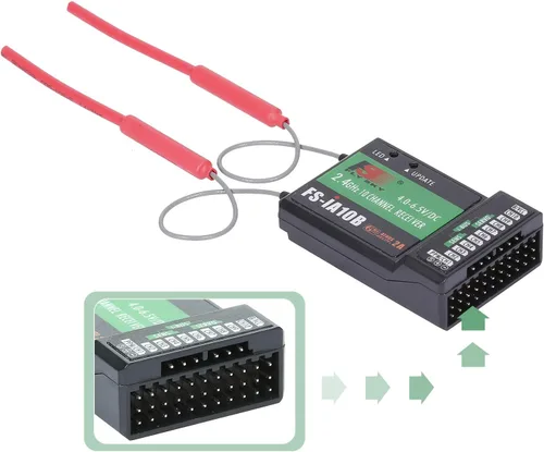 Miniatura 7 de GoolRC Flysky FS-iA10B Receptor 2.4G 10CH para Flysky FS-i6 FS-i6S FS-i10 Transmisor