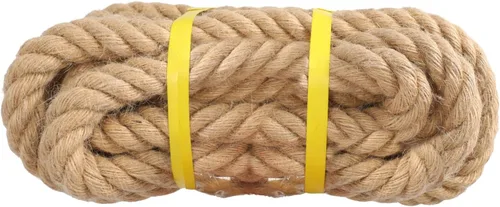 Miniatura 11 de Cuerda de yute de 3/4 pulgadas × 50 pies, material natural, cuerda de yute resistente trenzada para manualidades en interiores y exteriores